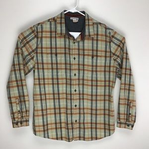 Carbon2Cobalt mens long sleeve button up casual shirt L